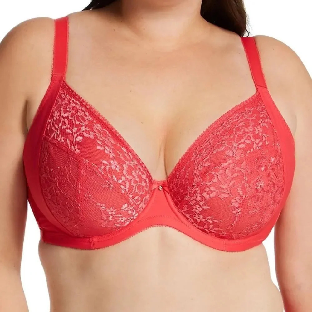 Sculptresse by Panache Roxie Plunge Convertible Underwire Bra Hot Coral 40F